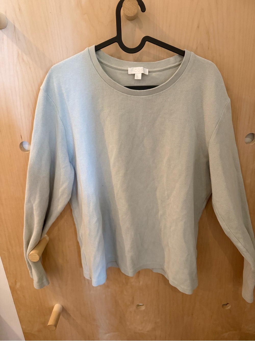 COS Sage Green Crewneck Pullover